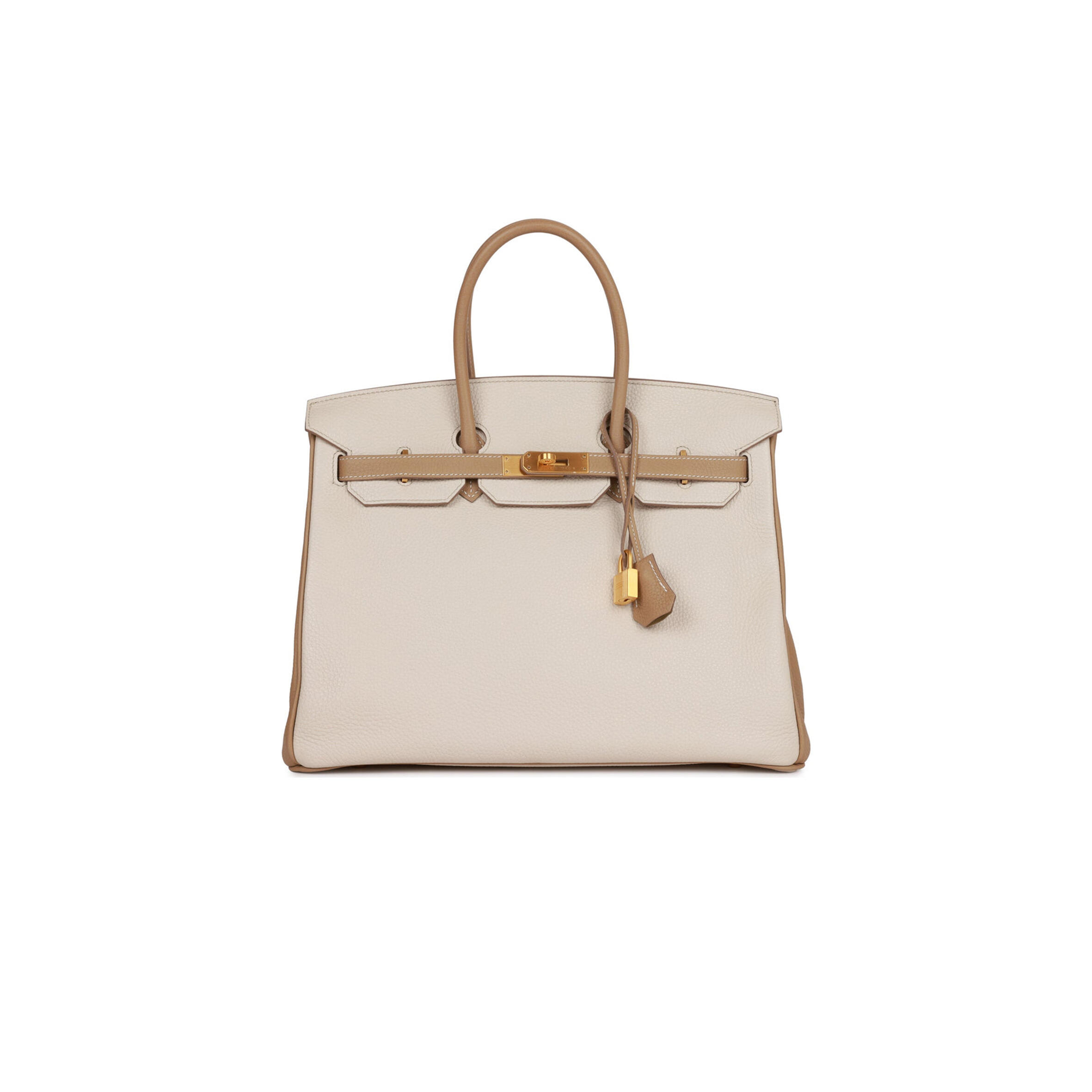 HERMES BIRKIN 35 CLEMENCE BRUSHED GOLD HARDWARE (35*25*18cm)